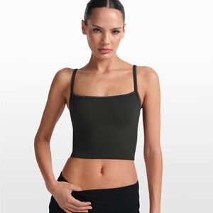 Nike SKIMS Ribbed Seamless Cami Tank - Obsidian - Medium